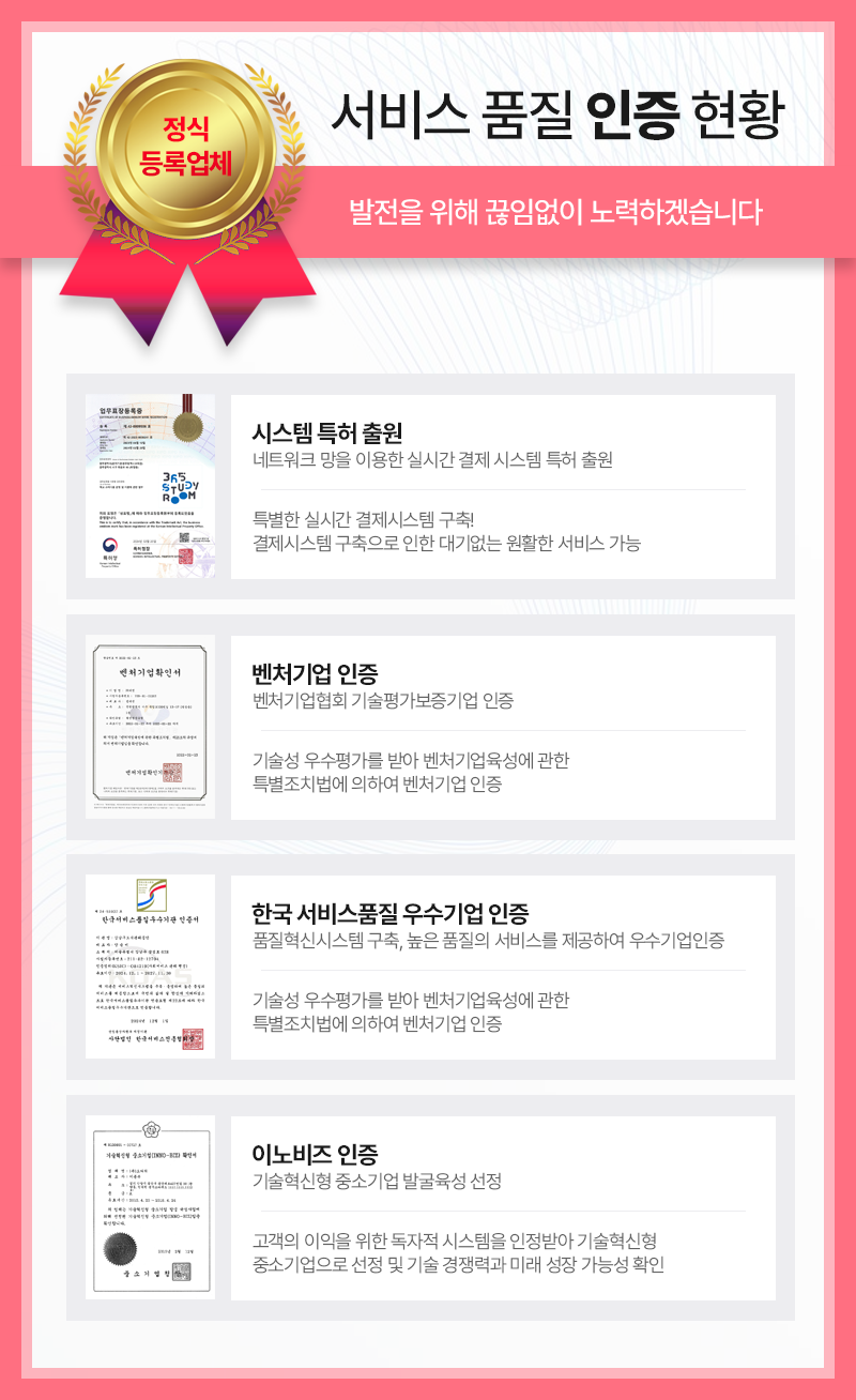 모두뱅크 인증현황